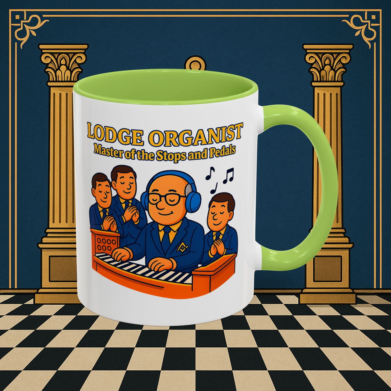 Masonic Mugs - Lodge Maestro - Organist Printify