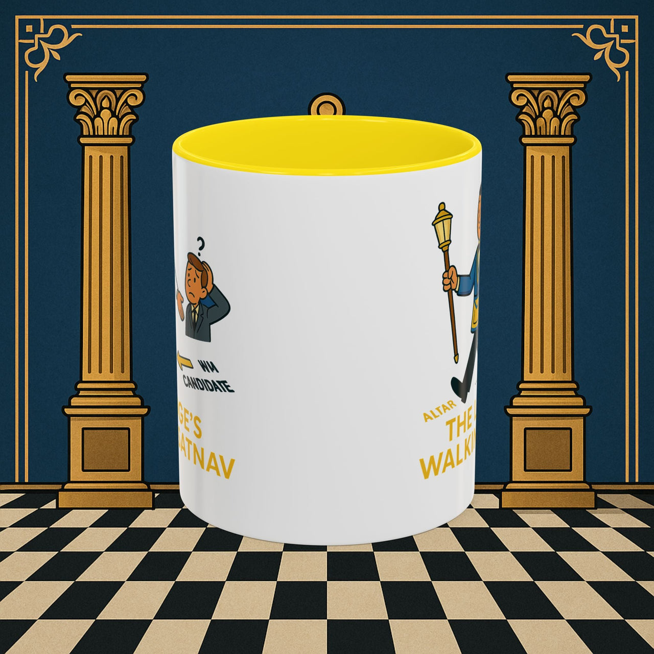 Masonic Mugs - The Lodge's Walking Satnav - Senior Deacon Printify