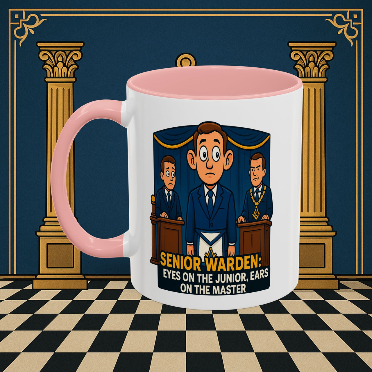 Masonic Mugs - Masonic Watchfulness - Senior Warden Printify
