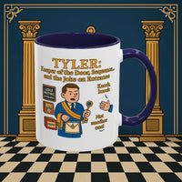 Masonic Mugs - Tyler's Doorway Dilemma - Tyler Printify