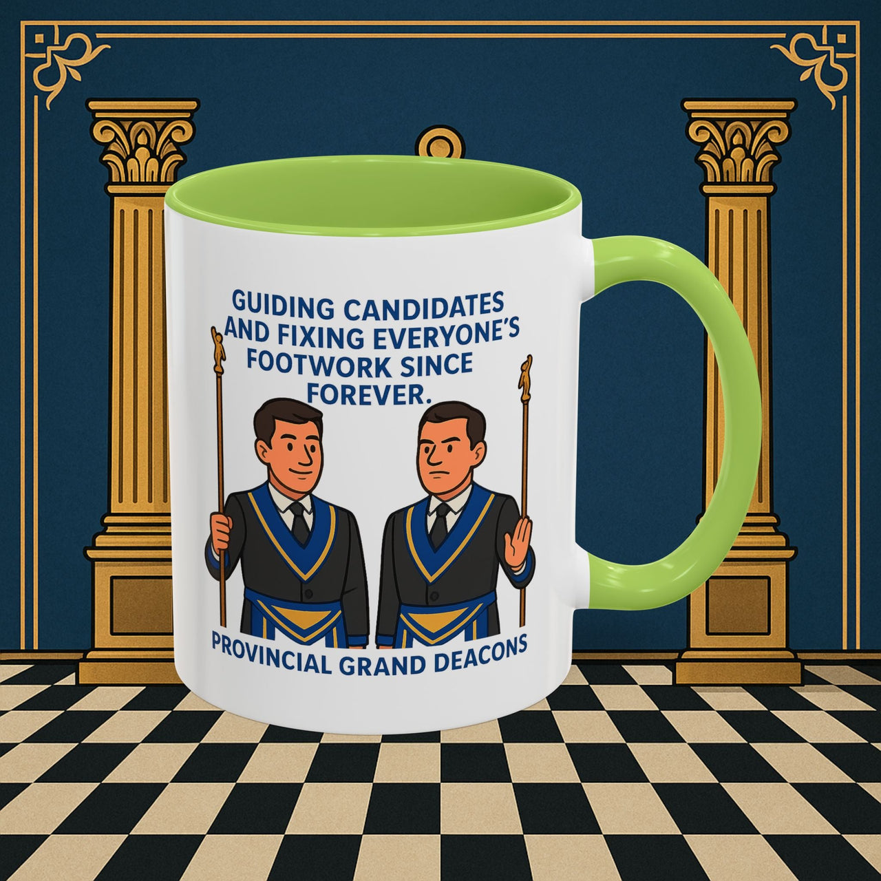 Masonic Mugs - Guiding Light of Masonic Tradition - Provincial Grand Deacons Printify