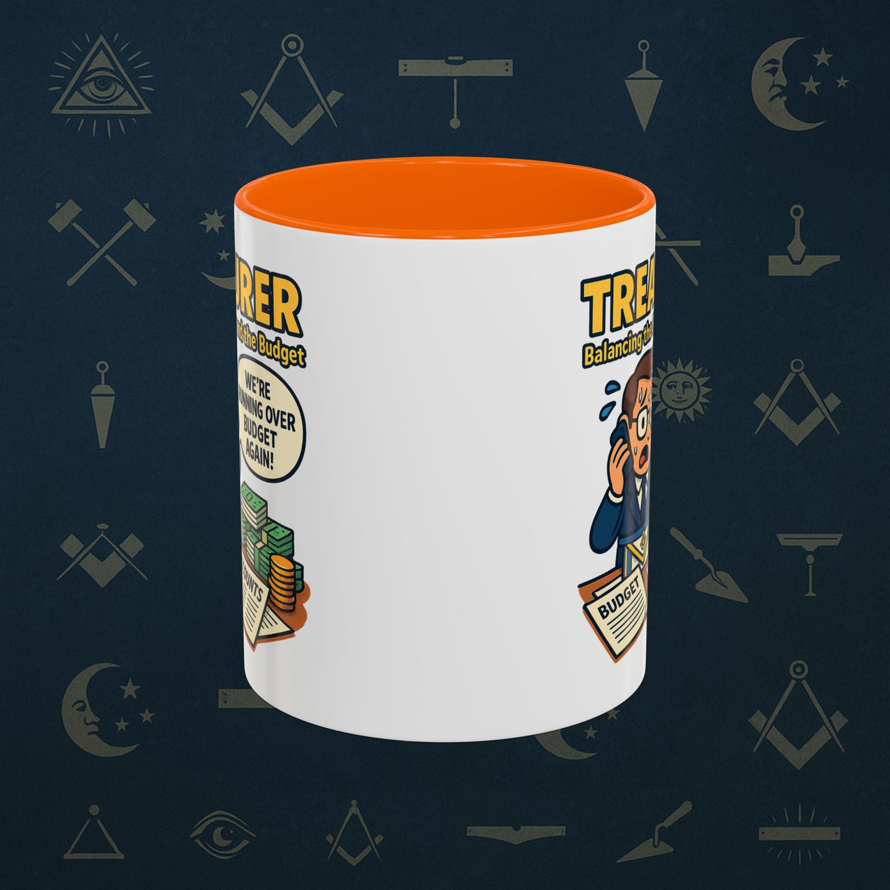 Masonic Mugs - Budget Blues - Treasurer Printify