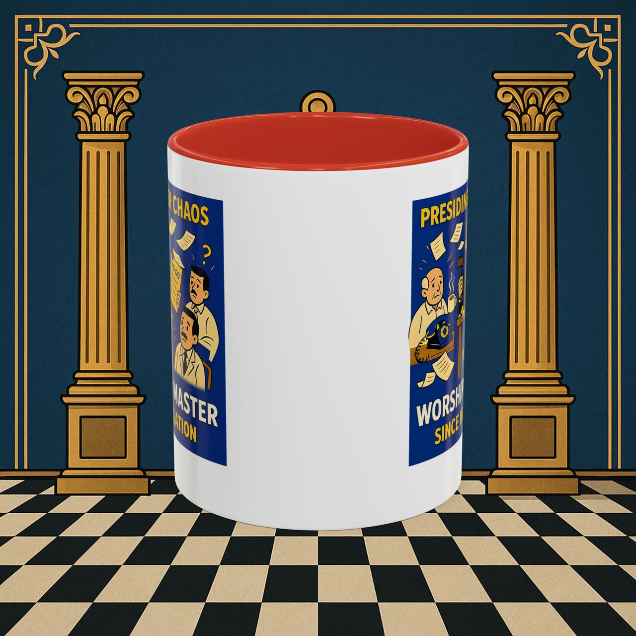 Masonic Mugs - Leadership Labyrinth - Worshipful Master Printify
