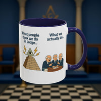 Masonic Mugs Ready to Go – Just for the Ceremony (Accent Coloured 11oz Mug) Printify