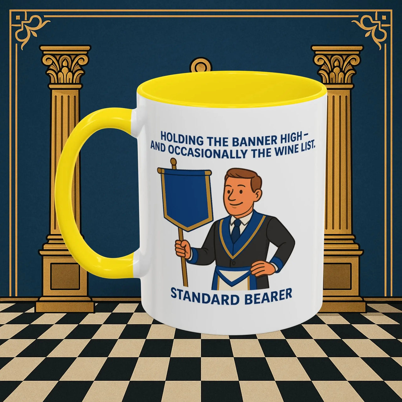 Masonic Mugs - Banner and Barrel - Provincial Standard Bearer Printify