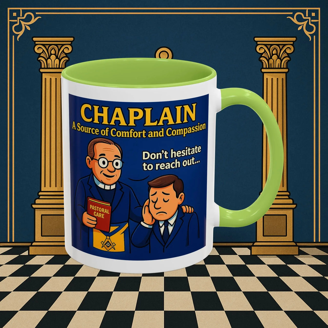 Masonic Mugs - Healing Hearts - Chaplain Printify