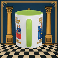 Masonic Mugs - Day/Night Professional: Dual Persona Comic Illustration, Junior Warden Printify