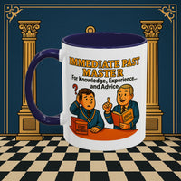 Masonic Mugs - Accent Coloured 11oz Mug - Wisdom Transfer Printify