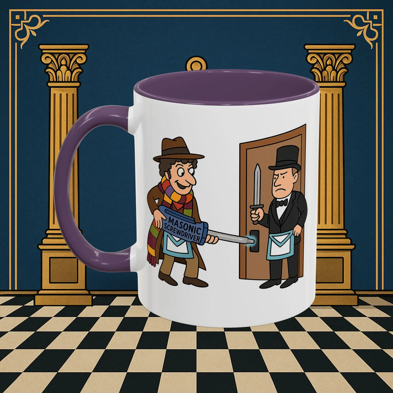 Masonic Mugs – Master of Improvisation (Accent Coloured 11oz Mug) Printify