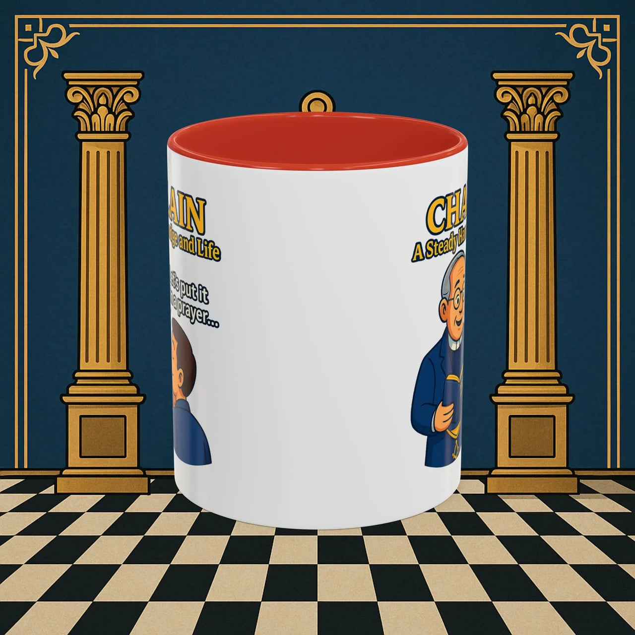 Masonic Mugs - Divine Guidance - Chaplain Printify
