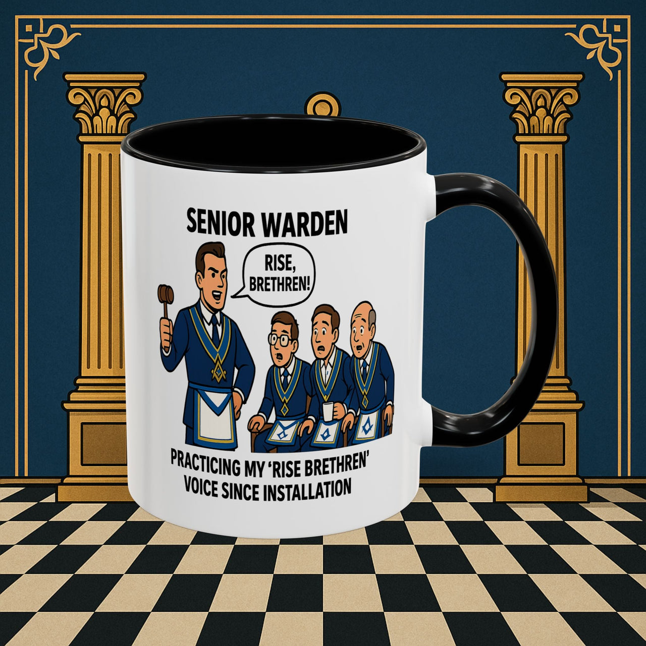 Masonic Mugs - Lodge Leadership - Senior Warden Printify