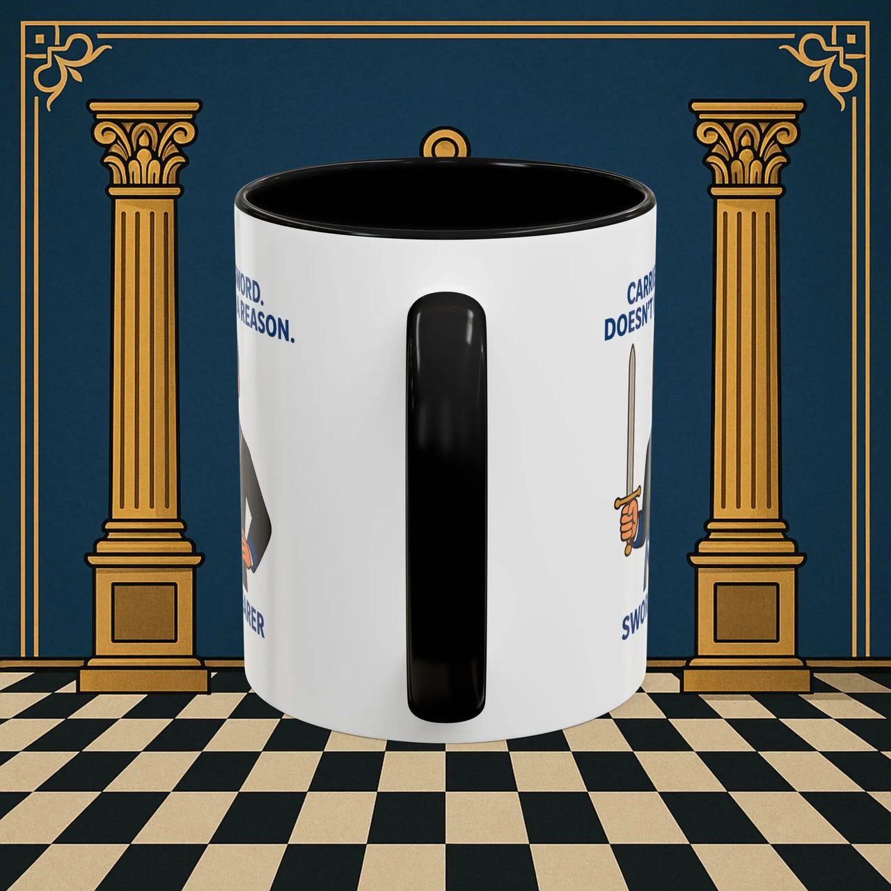 Masonic Mugs - Sword of Mystery - Provincial Sword Bearer Printify