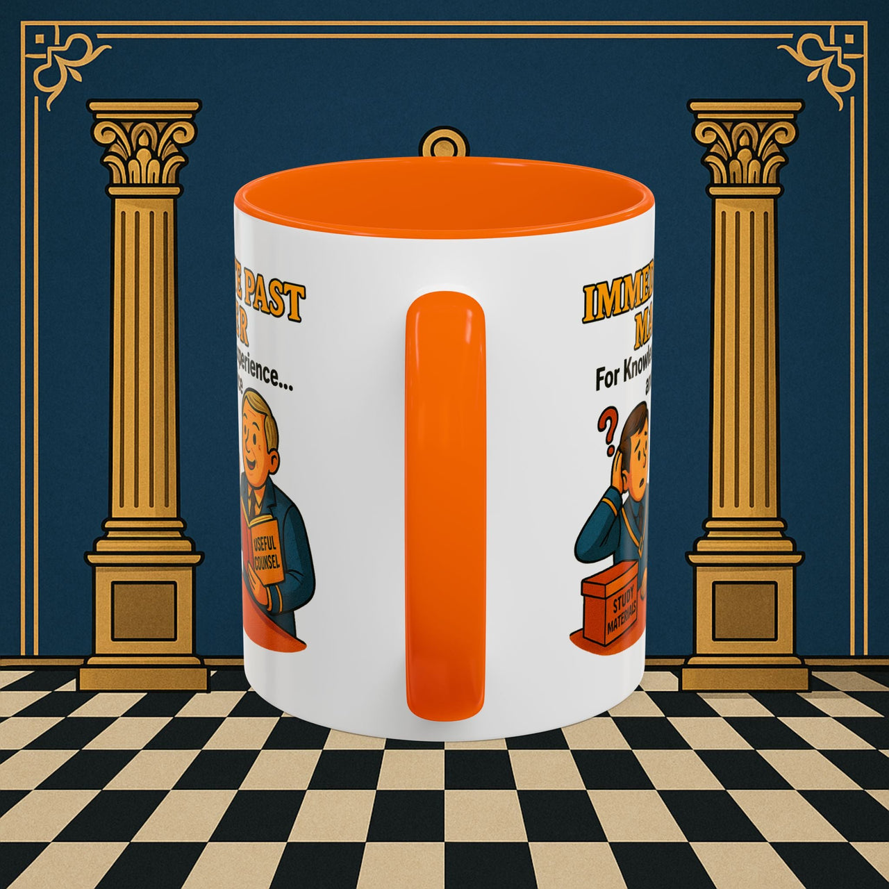 Masonic Mugs - Accent Coloured 11oz Mug - Wisdom Transfer Printify