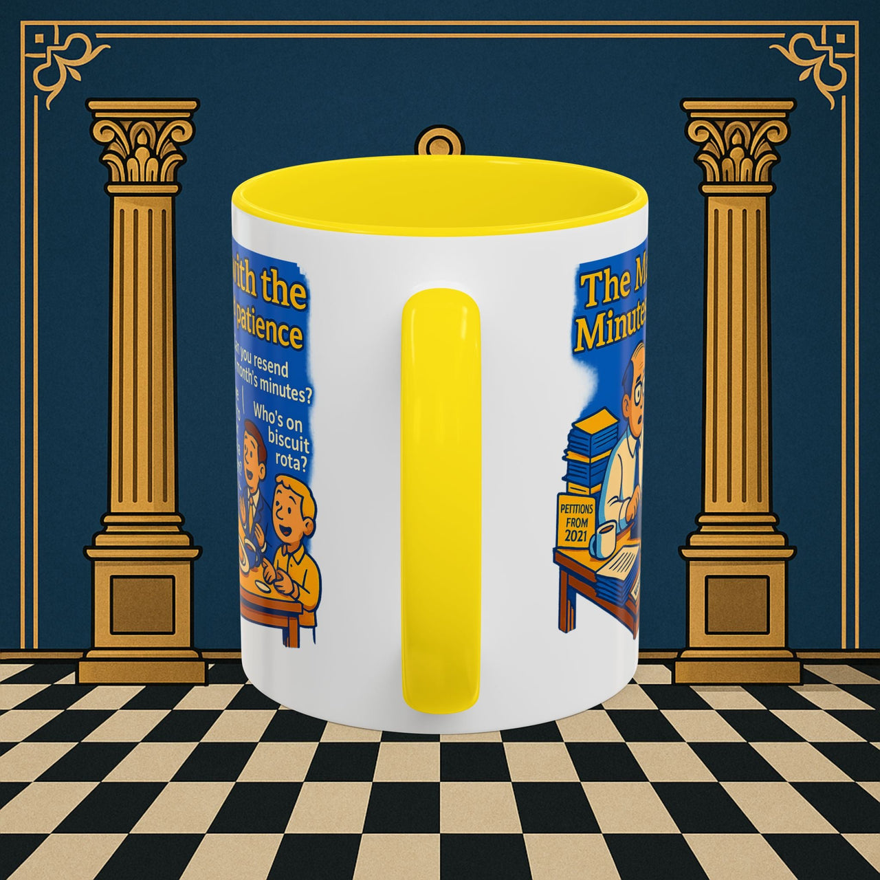 Masonic Mugs - Bureaucratic Blues - Secretary Printify