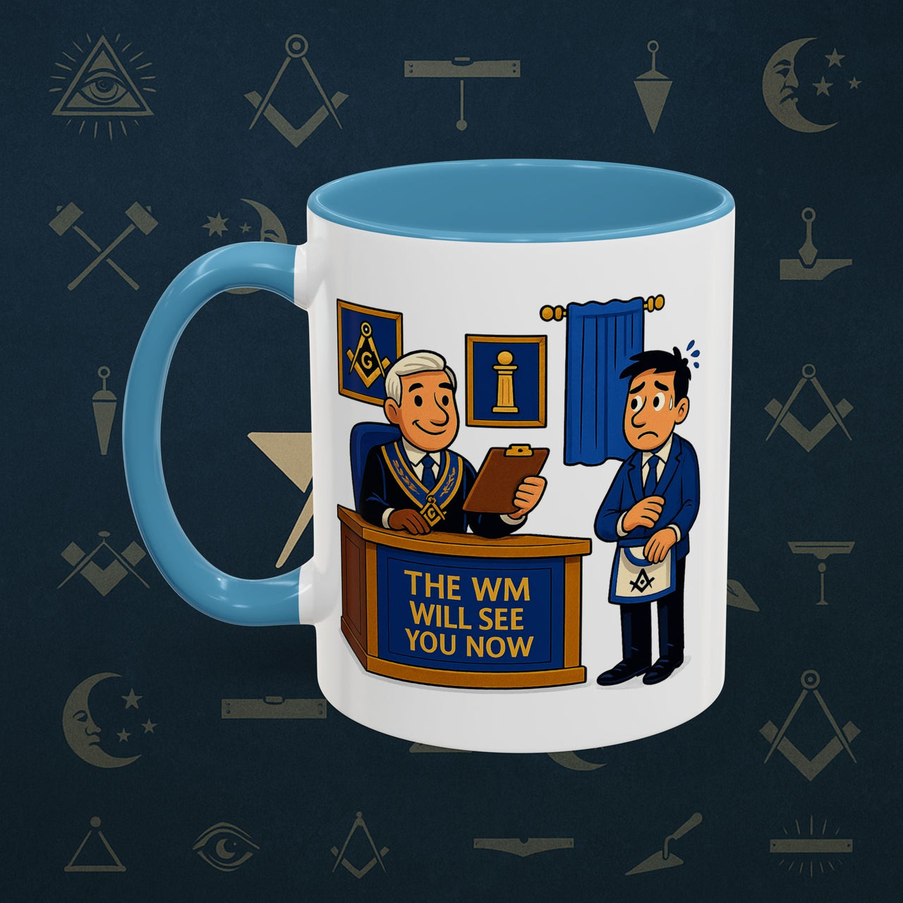 Masonic Mugs - The Masonic Moment - Worshipful Master Printify