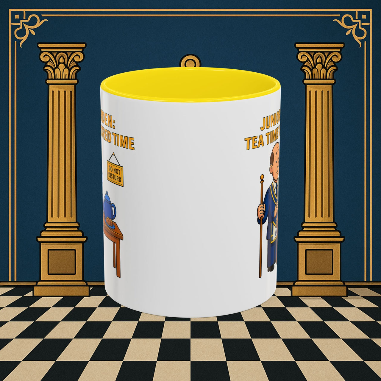 Masonic Mugs - Junior Warden: Tea Time is Sacred, Junior Warden Printify