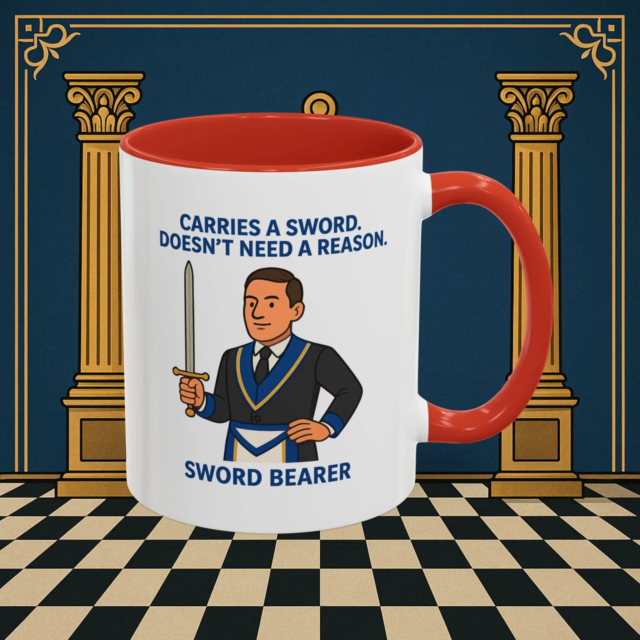 Masonic Mugs - Sword of Mystery - Provincial Sword Bearer Printify
