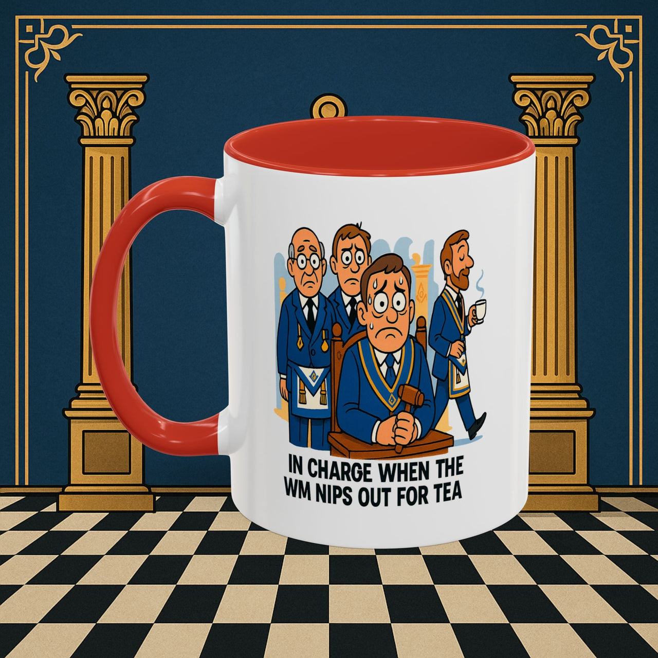 Masonic Mugs - Tea Time Troubles - Senior Warden Printify