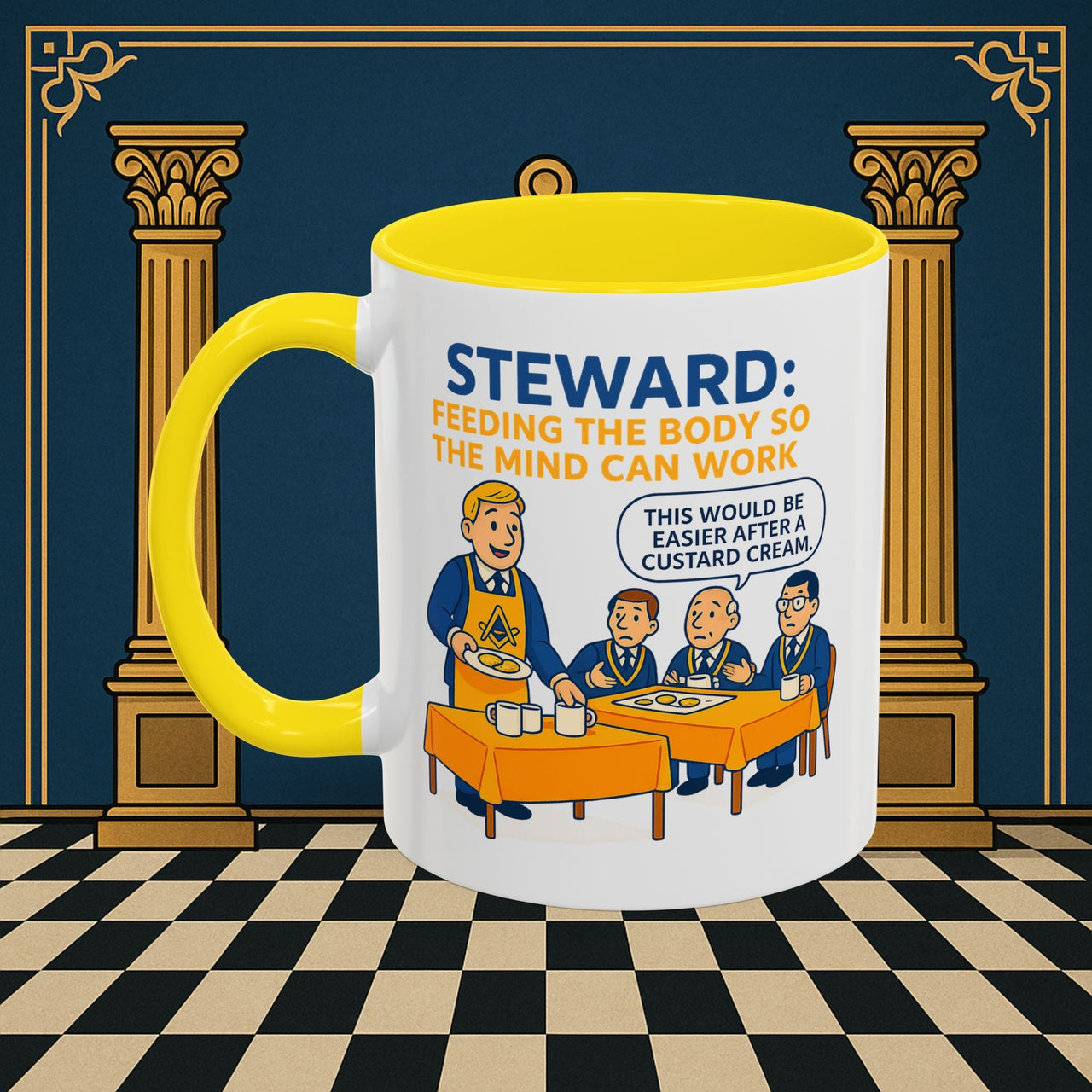 Masonic Mugs - Refreshment of Reason - Steward Printify