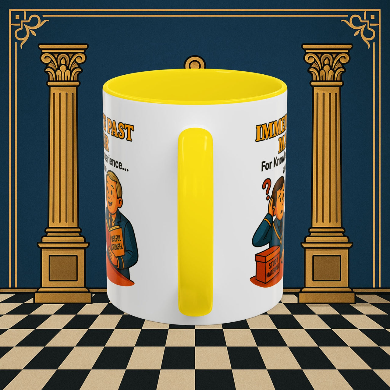 Masonic Mugs - Accent Coloured 11oz Mug - Wisdom Transfer Printify