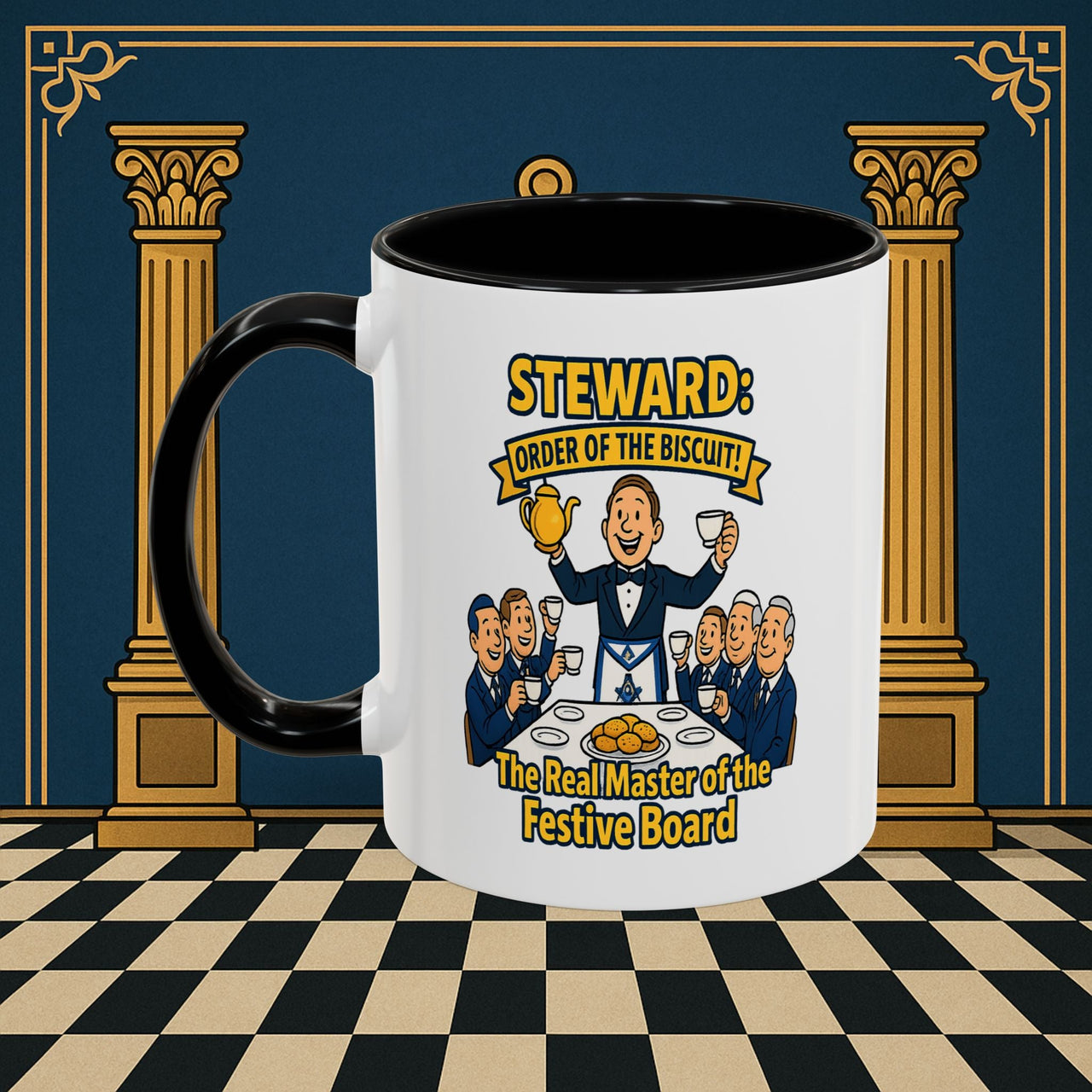 Masonic Mugs - Masonic Tea Party - Steward Printify