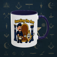 Masonic Mugs - Guarding the Door - Tyler Printify