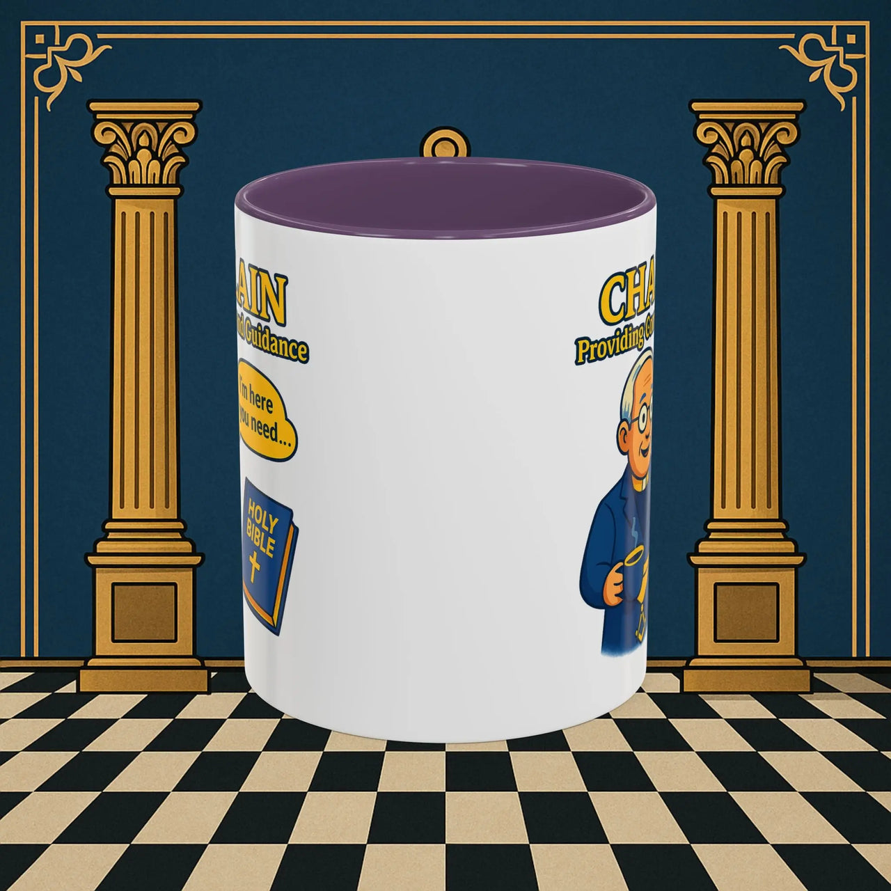 Masonic Mugs Ready to Go - Comfort in Faith - Chaplain Printify