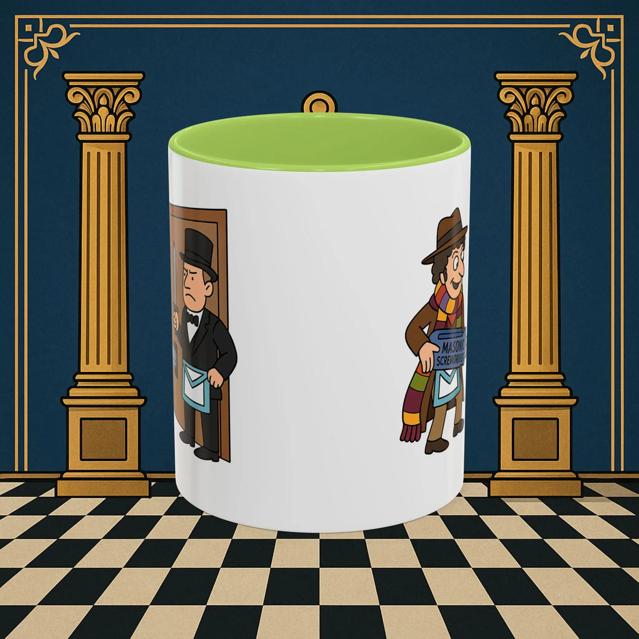 Masonic Mugs – Master of Improvisation (Accent Coloured 11oz Mug) Printify