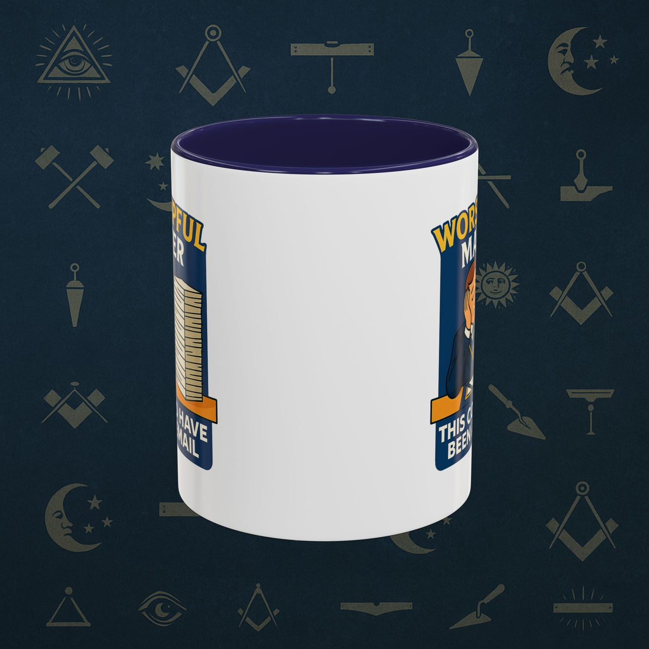 Masonic Mugs - Masonic Meetings Madness - Worshipful Master Printify