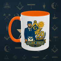 Masonic Mugs - Masonic Golden Jubilee - 50 years anniversary Printify