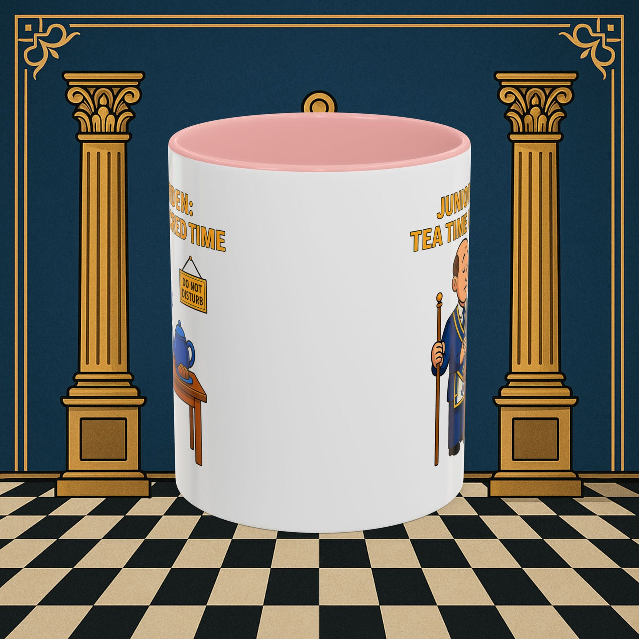 Masonic Mugs - Junior Warden: Tea Time is Sacred, Junior Warden Printify
