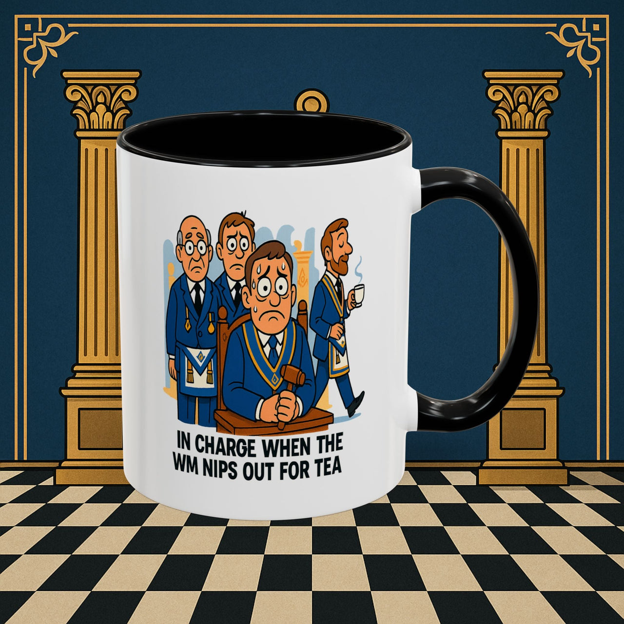 Masonic Mugs - Tea Time Troubles - Senior Warden Printify