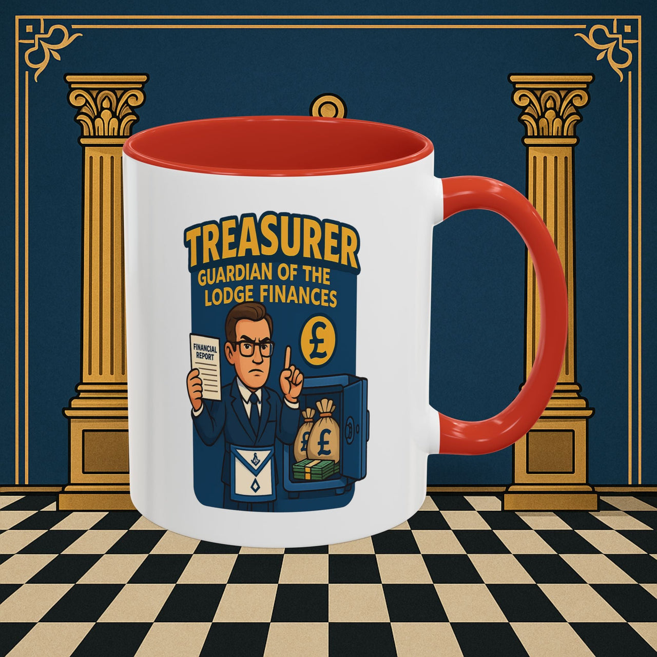 Masonic Mugs - Masonic Money Master - Treasurer Printify