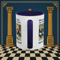 Masonic Mugs Ready to Go – Refreshments Are Served (Accent Coloured 11oz Mug) Printify
