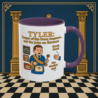 Masonic Mugs - Tyler's Doorway Dilemma - Tyler Printify