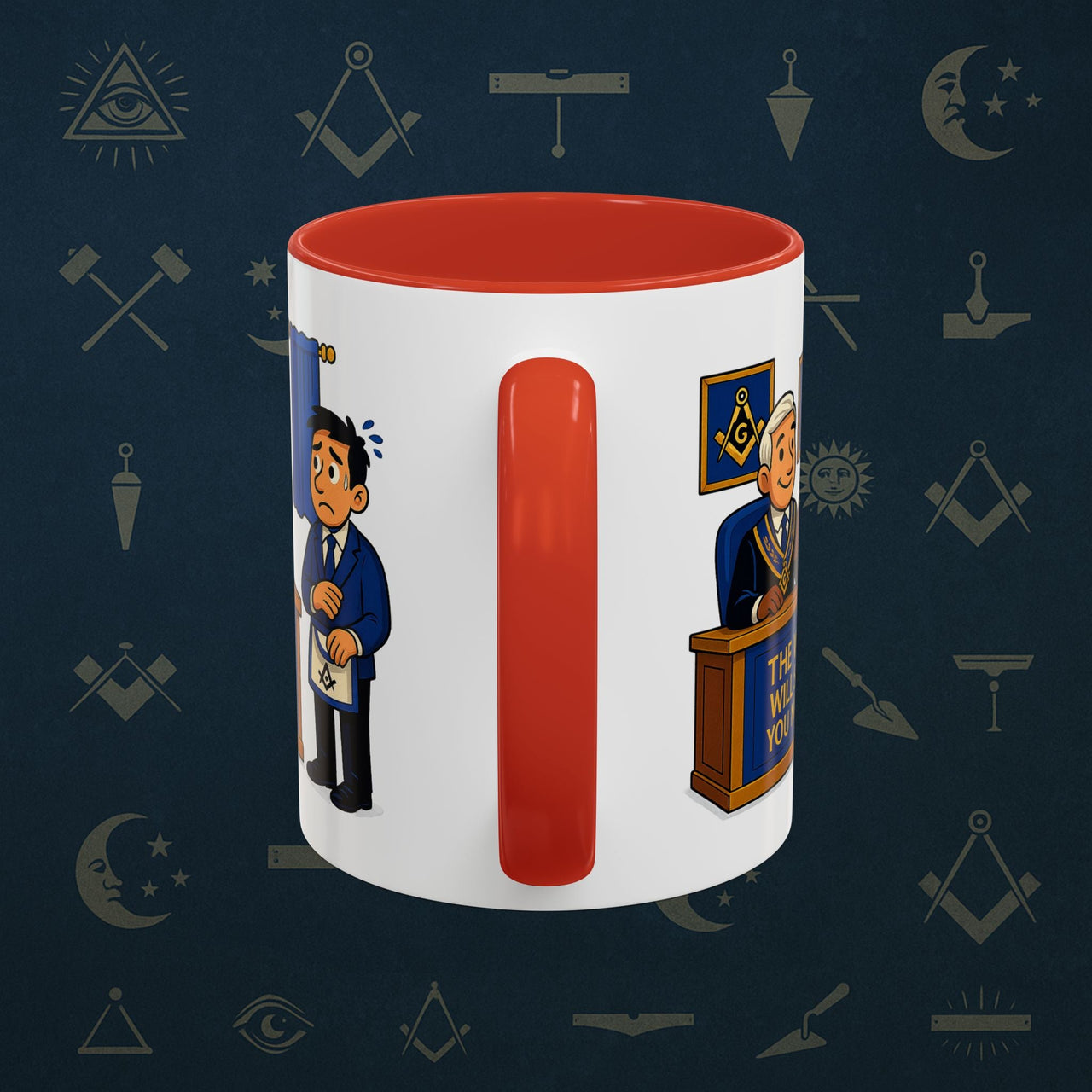 Masonic Mugs - The Masonic Moment - Worshipful Master Printify