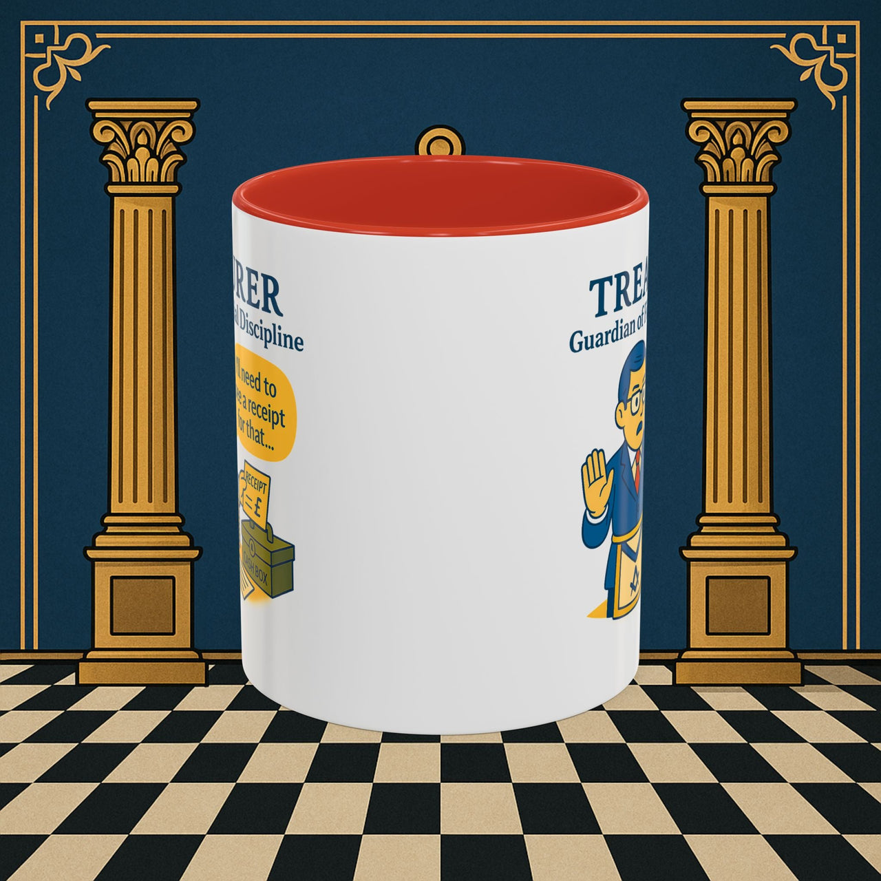 Masonic Mugs - Treasurer's Tally - Treasurer Printify