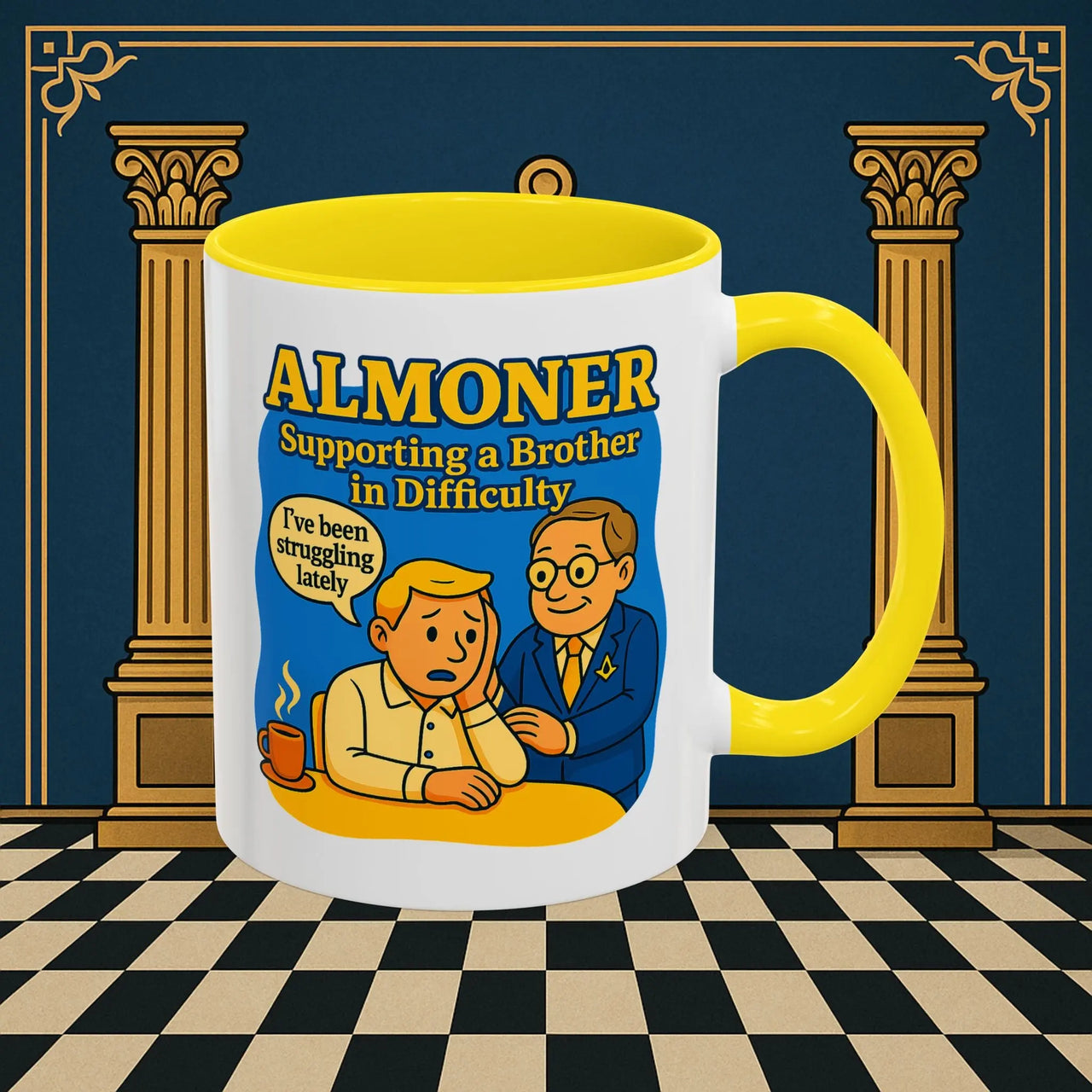Masonic Mugs - Almoner's Assist - Almoner Printify