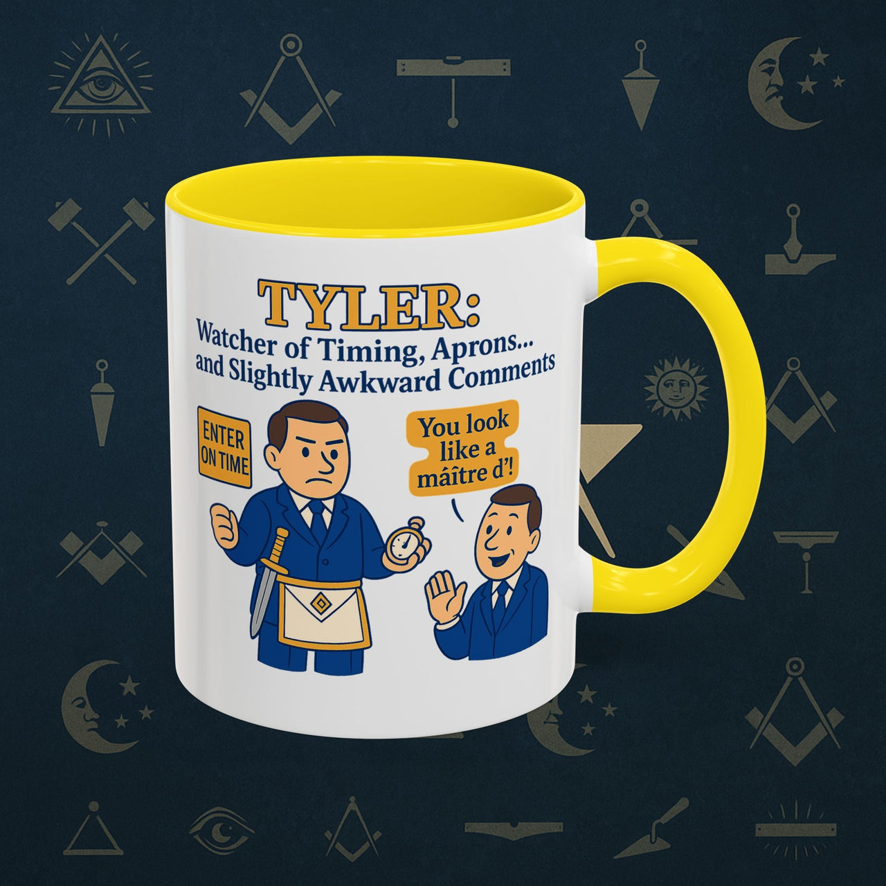 Masonic Mugs - Tyler's Awkward Moment - Tyler Printify