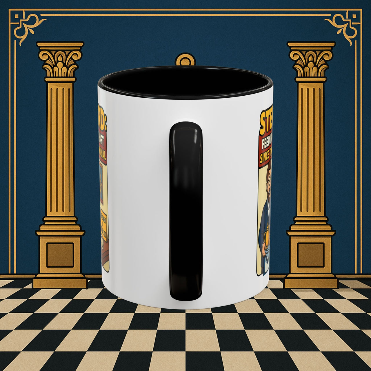 Masonic Mugs - Feeding Freemasonry's Fellowship - Steward Printify