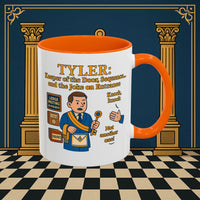 Masonic Mugs - Tyler's Doorway Dilemma - Tyler Printify