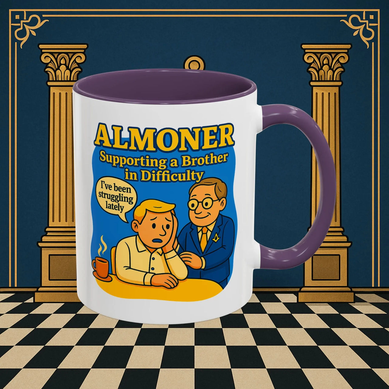 Masonic Mugs - Almoner's Assist - Almoner Printify