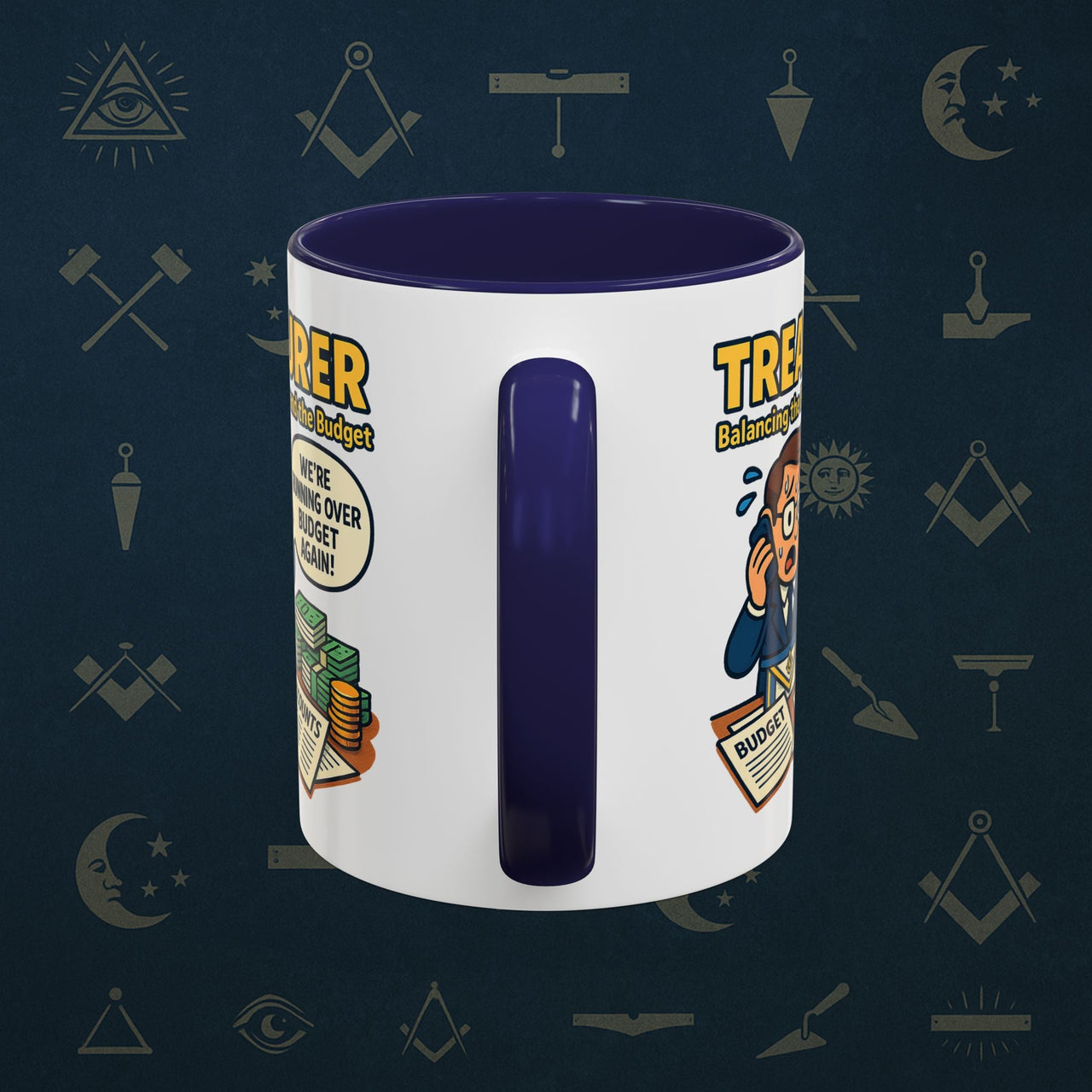 Masonic Mugs - Budget Blues - Treasurer Printify