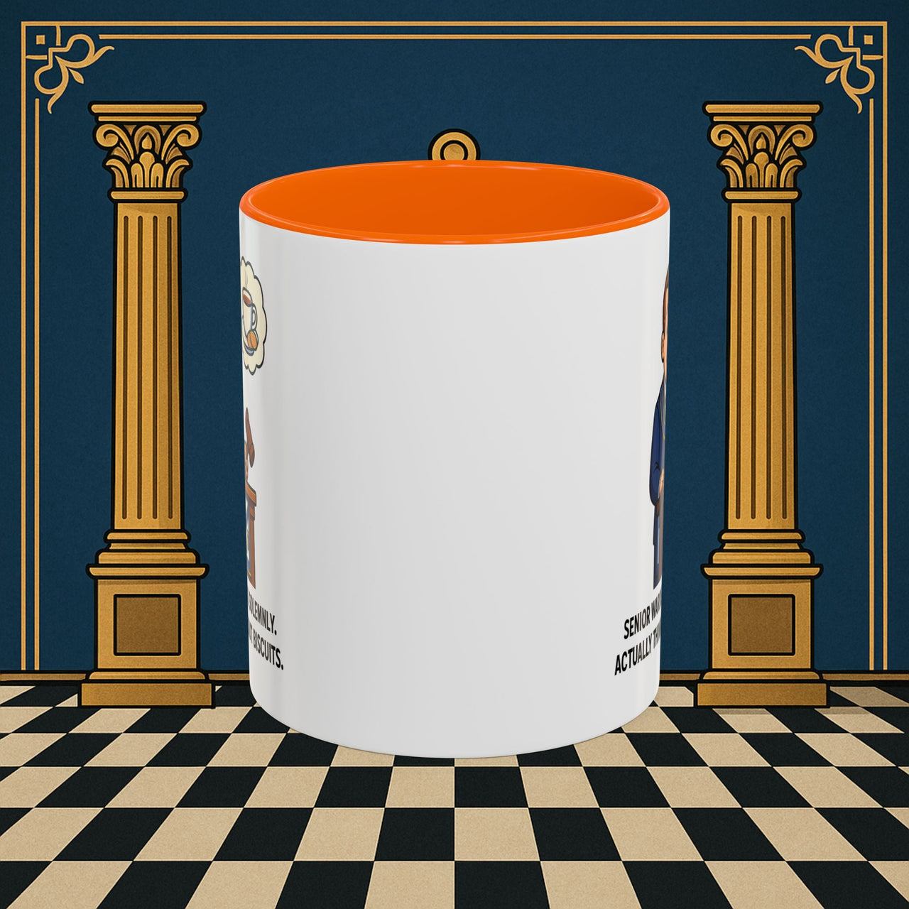 Masonic Mugs - Biscuits on the Brain - Senior Warden Printify