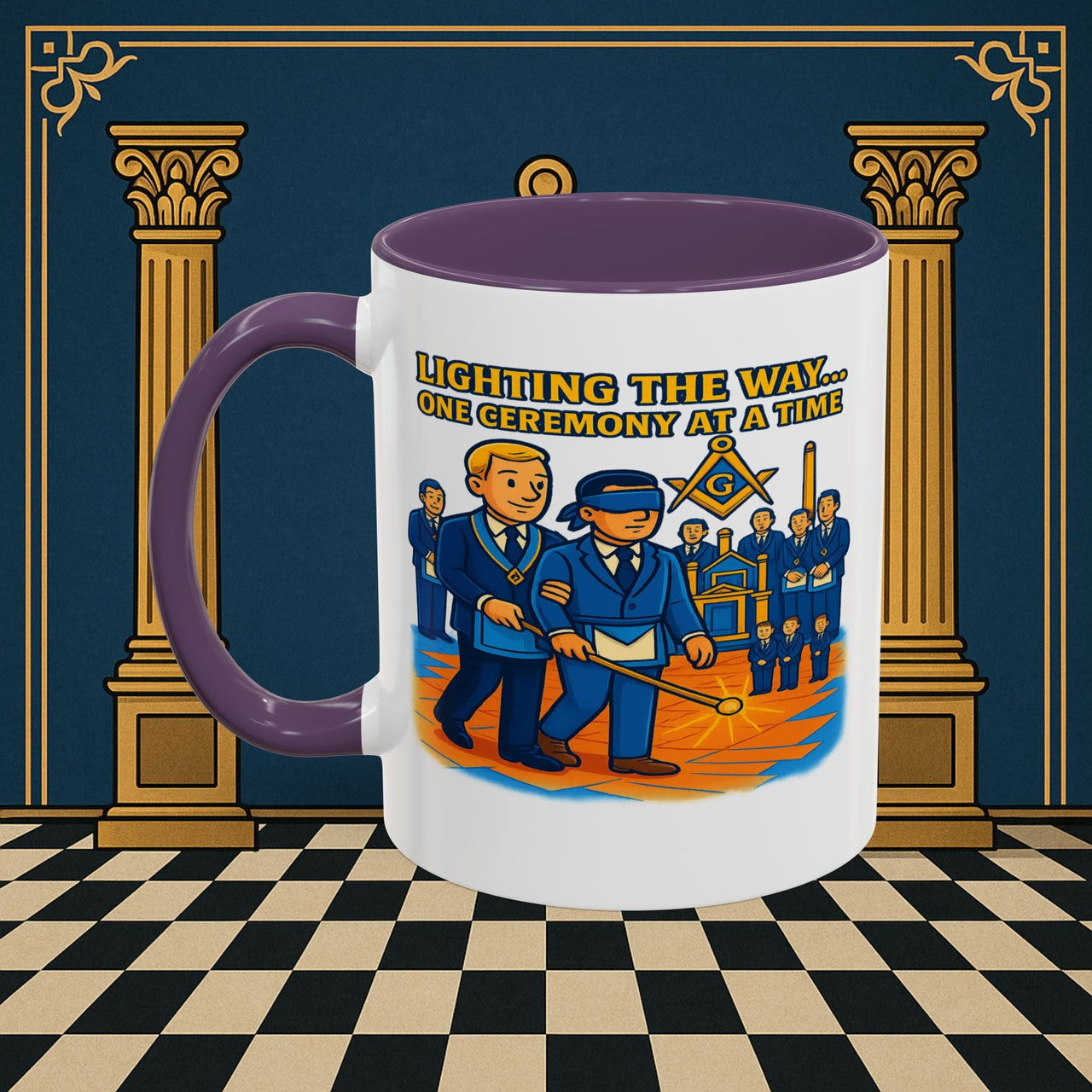 Masonic Mugs - Illuminated Brotherhood - Senior Deacon Printify