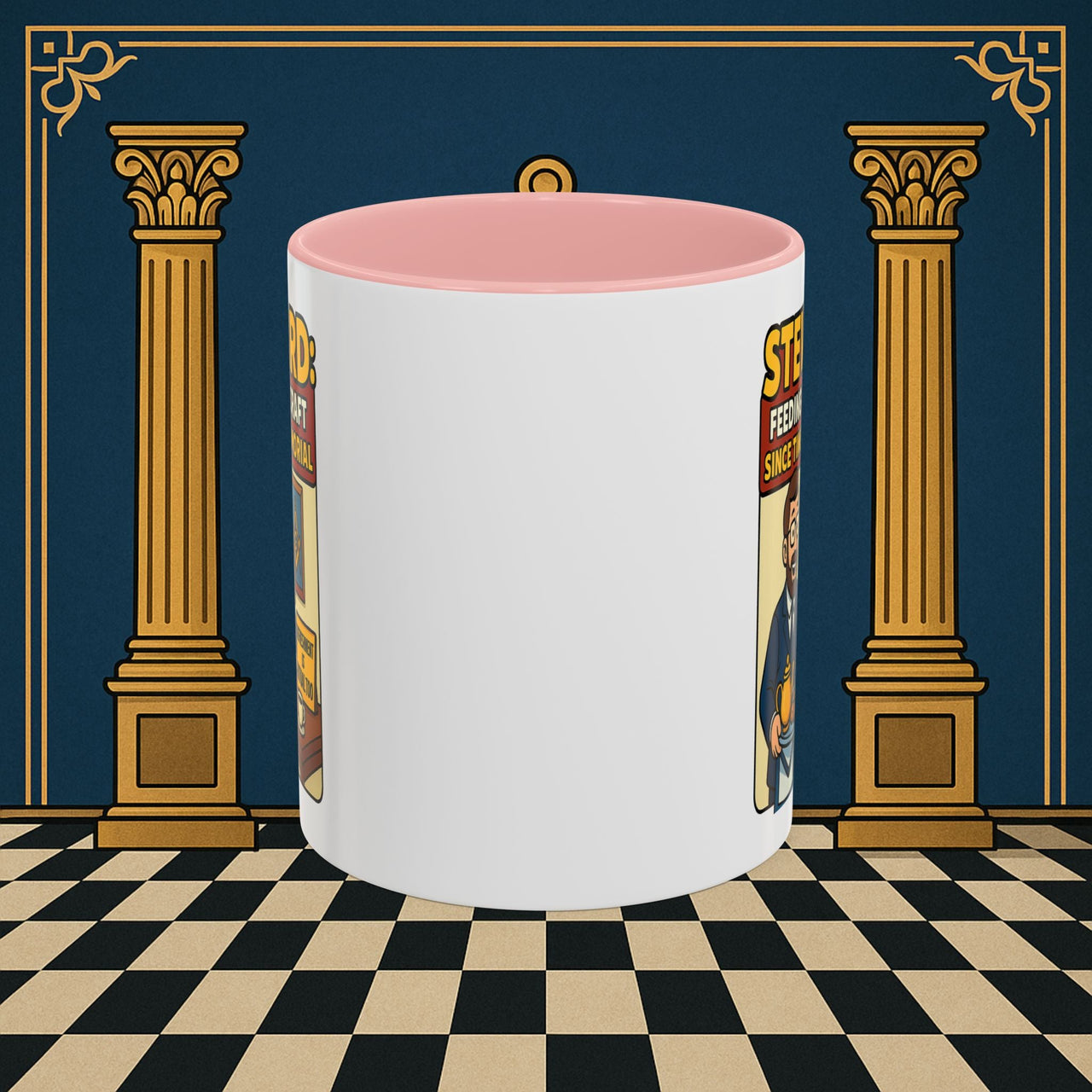 Masonic Mugs - Feeding Freemasonry's Fellowship - Steward Printify