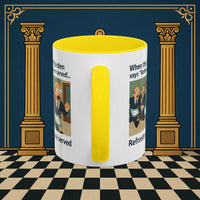 Masonic Mugs Ready to Go – Refreshments Are Served (Accent Coloured 11oz Mug) Printify