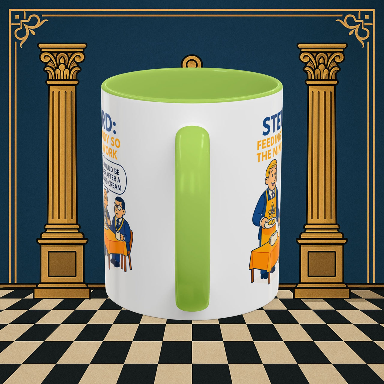 Masonic Mugs - Refreshment of Reason - Steward Printify
