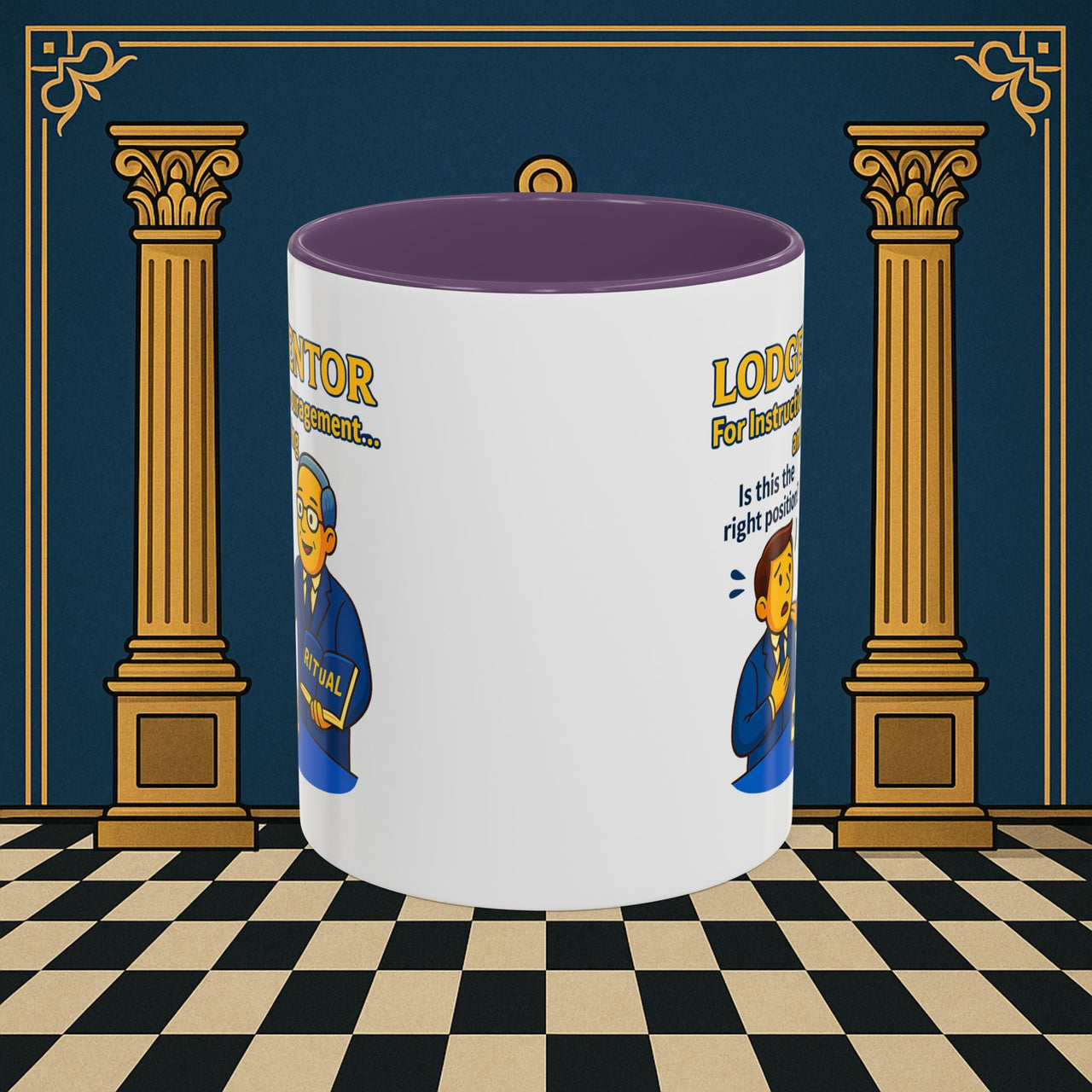 Masonic Mugs - Lodge Mentor Guidance: Masonic Ritual Instruction, Lodge Mentor Printify