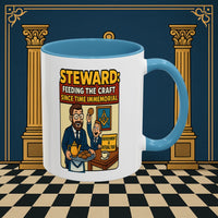 Masonic Mugs - Feeding Freemasonry's Fellowship - Steward Printify